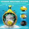 Full Face Snorkel Mask- Snorkeling Gear for Adults with Safe Dry Top Breathing System, Latest Foldable Panoramic View Snorkeling Mask for Men and Women, Anti Fog Anti Leak view 4