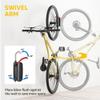monTEK Swivel Bike Wall Mount, Bike Hangers for Garage, Wall Mount Bike Rack, 66 lbs, Red & Enhanced Bike Storage Rack, Adjustable 4-Bike and 2-Helmet Hangers for Indoor Bike Storage, 265 lbs view 2