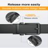 JUKMO 1.5" (38mm) Leather Ratchet Belt for Men in Gift Box (Black, Medium) view 4