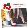 WHAMVOX Air Hockey Pusher Accessories Red with Grip Red Pucks for Table Hockey Replacement for Game view 3