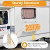 31.5 x 17.7 Foldable RVs Table, Wall Mount Folding Camper Table White RV Folding Table External Hanging Table Aluminium Alloy RV Caravan Folding Table for Caravans Travel Trailer 55Lbs Capacity view 4