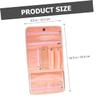 TOGEVAL Travel Foldable Jewelry Organizer Bag Pu Material Clear Pockets for Easy Storage for Travel Home Use Protects Accessories from Scratches and Accidental Drops view 4