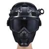 Airsoft Helmet and Mask,Tactical Airsoft Helmet and Full Face Fox Mask Set - Black Paintball Gear with Detachable Goggles, NVG Mount, and Side Rails view 1