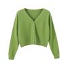 Black of y Sales Today Clearance Prime Lightweight Jacket Women Early Black of y Deals Winter Jackets for Women Sweater Plus Jacket Solid Color Knitted Sweater (Green, L) view 1