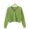 Black of y Sales Today Clearance Prime Lightweight Jacket Women Early Black of y Deals Winter Jackets for Women Sweater Plus Jacket Solid Color Knitted Sweater (Green, L) view 2