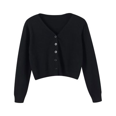 Black of y Deals 2024 Womens Lightweight Jackets Early Black of y Deals Winter Jackets for Women Sweater Plus Jacket Solid Color Knitted Sweater (Black, M)