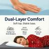 Hazli Matrix Comfort-Cell Memory Foam Camping Mattress Pad - Roll Up Mattress for Adults - Portable Cot Sleeping Pad for Camping - Floor Mat or Bed Roll for Car, SUV - 72 X 26 X 3 Dark Grey view 2
