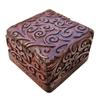 FORESTIS GALLINARIA Handmade Decorative Wooden Jewelry Box, Kit, Vanity,Trinket, Organizer For, Ladies, Men, Women, Gold, Cash,Multipurpose Keepsake, Gift Item (4x4, Vines) view 3