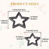 Isslly 2 PCS Star Snap Clips, Zinc Alloy Heavy Duty Star Shaped Keychain Clip with 2 Sizes, Cute Clip for Bags, Backpack, Keys - Black view 2