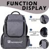 Disc Golf Bag, Disc Golf Backpack with 26+ Disc Capacity, Durable & Lightweight Disc Golf Bags with 8 Storage Pockets view 4