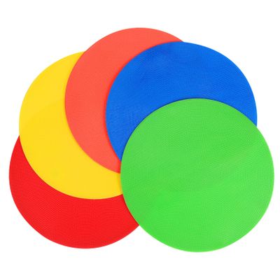 HONMEET 5pcs Enhanced Durability Football Officials Equipment Cones Soccer Practice Markers Bright Colors for