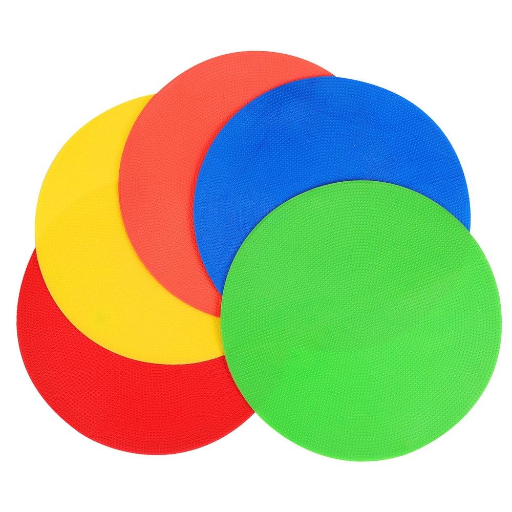 HONMEET 5pcs Enhanced Durability Football Officials Equipment Cones Soccer Practice Markers Bright Colors for