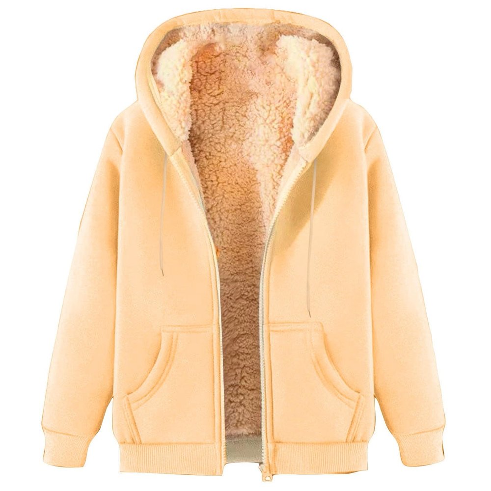 Huneny Beige Zip Up Hoodie Men,Mens Zip Up Hoodie,Mens Hoodies Pullover,Fleece Jacket Men,Warm Sherpa Fleece Lined Winter Jackets Casual Long Sleeve Hooded Drawstring Coats With Pockets