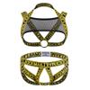 JOCKMAIL Jock straps for Men with Mens Chest Harness Sexy Men's Harness and Jockstrap Set for Clubwear,Fitness,Role-Playing (US, Alpha, Large, X-Large, Regular, Regular, Yellow) view 1