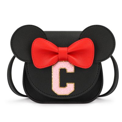 mibasies Toddler Purse Girl Gifts: Girls Birthday Gifts for 3-8 - Toys for Ages 2-4 Purse, Black, Letter C