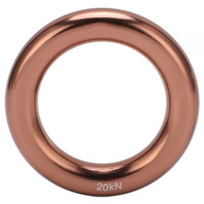 Restokki Climbing Rappel Ring Aluminum Alloy Round Mountain Climbing O Ring for Tree Climbing Adventure Sports