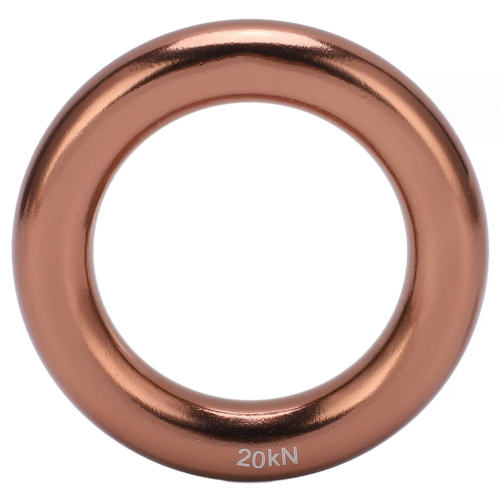 Restokki Climbing Rappel Ring Aluminum Alloy Round Mountain Climbing O Ring for Tree Climbing Adventure Sports
