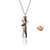 Tdips Necklace - Human Embrace Couple Pendant, Adjustable Length Hug Necklace for Women view 1