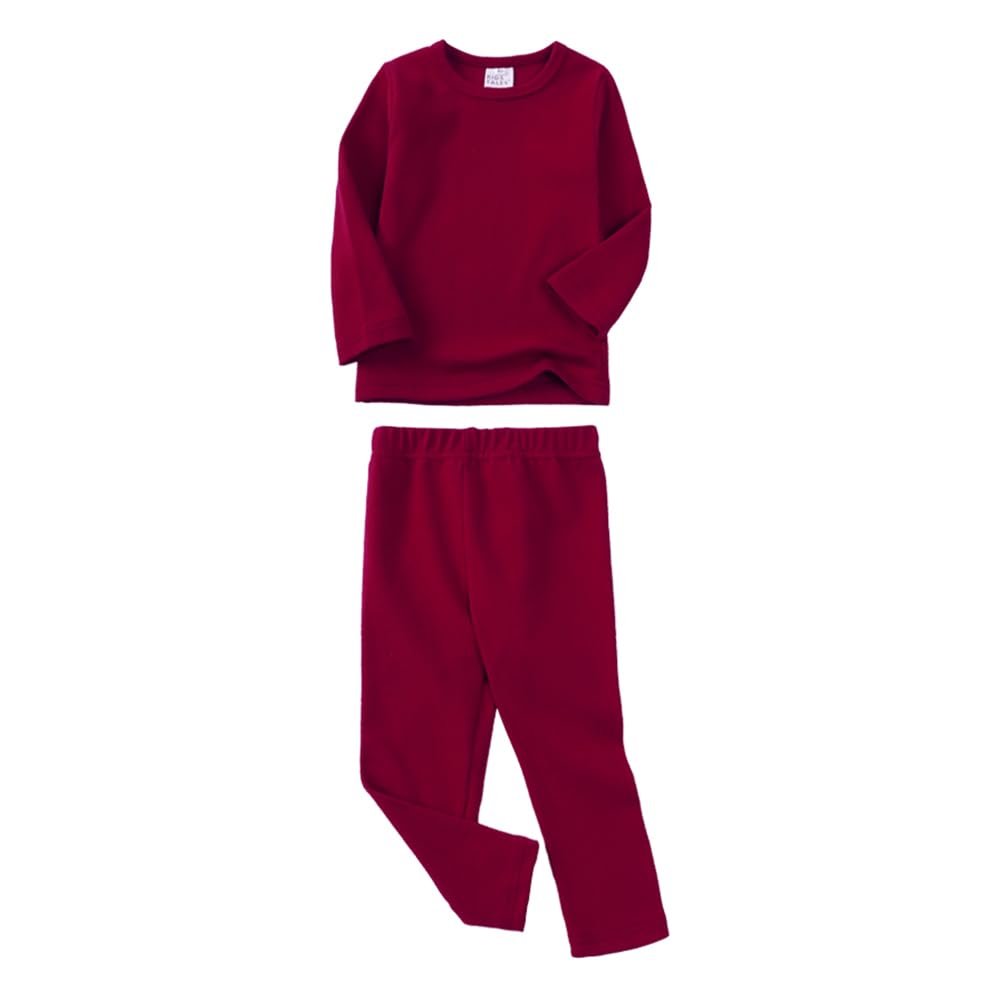Kids Tales Boys Girls 2Pcs Cotton Sweatsuit Toddler Solid Sweatshirt + Sweatpants Outfits Set Little Kids Pullover Tracksuit