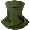 BASSDASH Fleece Neck Gaiter with Nose Hole Winter Face Mask for Men Women Windproof Scarf for Fishing Hunting Skiing Army Green view 1