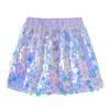 Miipat Girls Sequin Skirt Sparkly Mermaid Mini Skirt Little Kids Glitter Dance Party Skirt(MermaidPurple,3-4T) view 1
