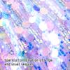 Miipat Girls Sequin Skirt Sparkly Mermaid Mini Skirt Little Kids Glitter Dance Party Skirt(MermaidPurple,3-4T) view 3