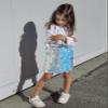 Miipat Girls Sequin Skirt Sparkly Mermaid Mini Skirt Little Kids Glitter Dance Party Skirt(MermaidBlue,3-4T) view 3