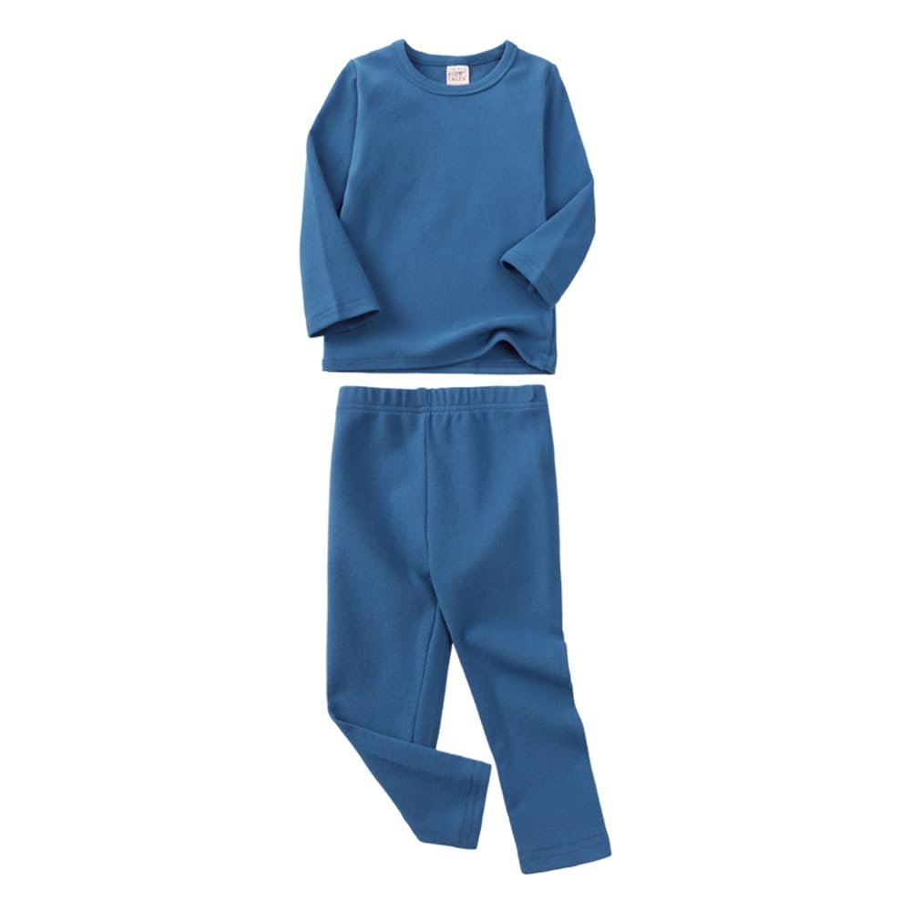 Kids Tales Boys Girls 2Pcs Cotton Sweatsuit Toddler Solid Sweatshirt + Sweatpants Outfits Set Little Kids Pullover Tracksuit