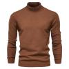 Zhyaj Men's Turtleneck Sweaters Long Sleeve Knitted Pullover Basic Slim Fit Sweaters Trendy Casual Soft Comfy Crew Neck Pullover Sweater view 1