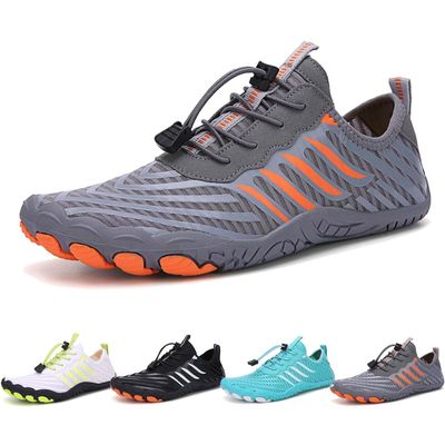 Grounded Footwear for Women Barefoot Shoes, Grounded Footwear for Mens Barefoot Shoes, 2025 New Upgrade Comfortable Lightweight Non-Slip Water Shoes Wide Toe Box Grey