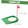 Gogogmee 3pcs Golf Hole Cup Ring Set with Flag for Putting Practice Durable Training Aid for Golf Enthusiasts for Backyard and Home Use view 2