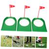 Gogogmee 3pcs Golf Hole Cup Ring Set with Flag for Putting Practice Durable Training Aid for Golf Enthusiasts for Backyard and Home Use view 3
