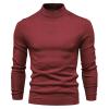 Zhyaj Men's Winter Sweaters Long Sleeve Turtleneck Knitted Slim Fit Basic Sweaters Casual Basic Turtleneck Pullover Sweater view 1