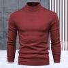 Zhyaj Men's Winter Sweaters Long Sleeve Turtleneck Knitted Slim Fit Basic Sweaters Casual Basic Turtleneck Pullover Sweater view 4