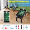 Large 55in Full-Size Foosball Table with 9 Balls, 2 Cup Holders, Heavy Duty Foosball Table Adult Size for Adults and Children, Sports Arcade Soccer Game for Home, Office, and Game Room Fun view 3