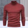 Zhyaj Men's Turtleneck Sweaters Long Sleeve Knitted Pullover Basic Slim Fit Sweaters Trendy Casual Soft Comfy Crew Neck Pullover Sweater view 3