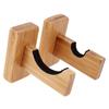 NAMOARLY 2 Pair Wooden Baseball Bat Wall Mount Hanger Horizontal Display Stand Scratch Felt Strip for Fans view 1