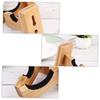 NAMOARLY 2 Pair Wooden Baseball Bat Wall Mount Hanger Horizontal Display Stand Scratch Felt Strip for Fans view 4