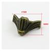 DLAHPJPT 20 Pieces Antique Brass Jewelry Box Feet Animal Box Leg 27x16mm view 2