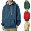 Cambkatl Men's Fleece Sherpa Lined Winter Hoodie Sweatshirt, Loose Long Sleeve Pullover Casual Thermal Hooded Sweater Tops view 2