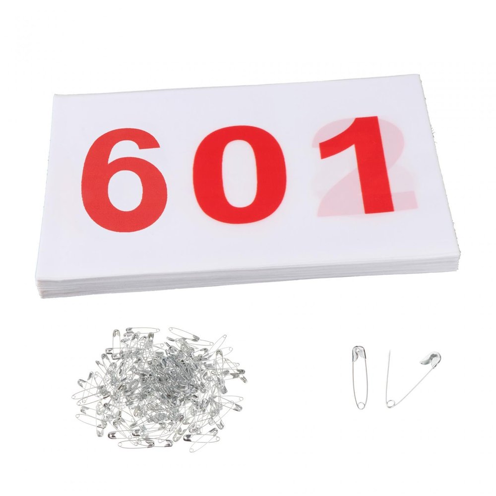 RNXRZANK 100 Running Numbers for Athletes, Sports Bibs for Events and Competitions, 601 to 700
