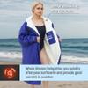 Catalonia Swim Parka for Women Men, Oversized Lightweight Surf Swim Jacket, Waterproof Warm Swim Coat, Changing Poncho Robe view 2