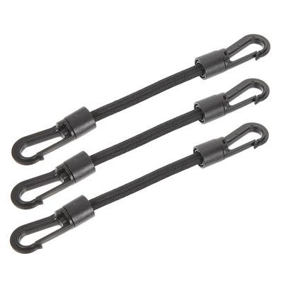 KOMBIUDA 3pcs Portable Elastic Tie Down Straps Multi-Function Buckles for Outdoor Camping and Adventure Supplies and Versatile Hook Ropes for Kayaking and Tent Setup