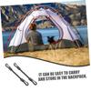 KOMBIUDA 3pcs Portable Elastic Tie Down Straps Multi-Function Buckles for Outdoor Camping and Adventure Supplies and Versatile Hook Ropes for Kayaking and Tent Setup view 4