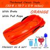 Children's Sledge, Thickened Double Sledge, Multi-Coloured Sledges, Snow Sledge with Backrest view 2