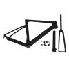 Bnineteenteam Road Frame Fork Set, Carbon Fiber Road Fork Seat Post Disc Brake Internal Routing Frame Set for (XS-47CM view 1