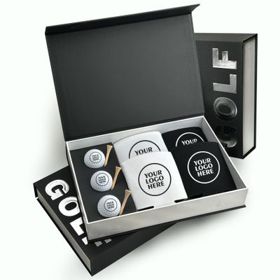 Custom Golf Balls, Golf Gifts for Men Women, Golf Balls Bulk with Custom Can Coolers, Golf Clubs Corporate Gifts for Employees, Promotional Items with Your Logo, Swing Master Mens Golf Accessories