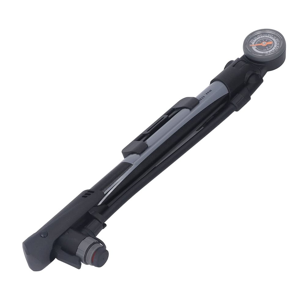 Portable Tire Pump Inflator, Aluminum Alloy Material, Real Time Display, High Pressure Mini Pump with Two Zip Ties for Inflating Bikes, Electric Bikes, and Motorcycles
