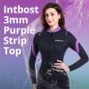 INTBOSS Womens Wetsuit Top 3mm,Neoprene Wetsuit Jacket Women Long Sleeve Wetsuit Top Women Front Zip Warm Wet Suit Jackets for Women Thermal Womens Wetsuit Shirt Swimming Kayaking Diving view 3