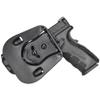 OWB Paddle Holster - Outside The Waistband fits Springfield XD Mod.3 (Black, Right) view 2